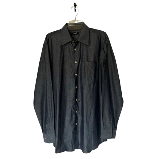 Long Sleeve Dark Grey Button Up