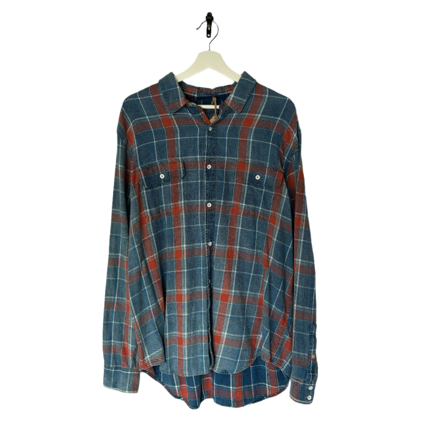 Vintage Blue & Red Flannel