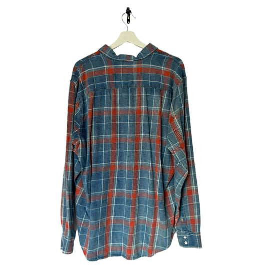 Vintage Blue & Red Flannel