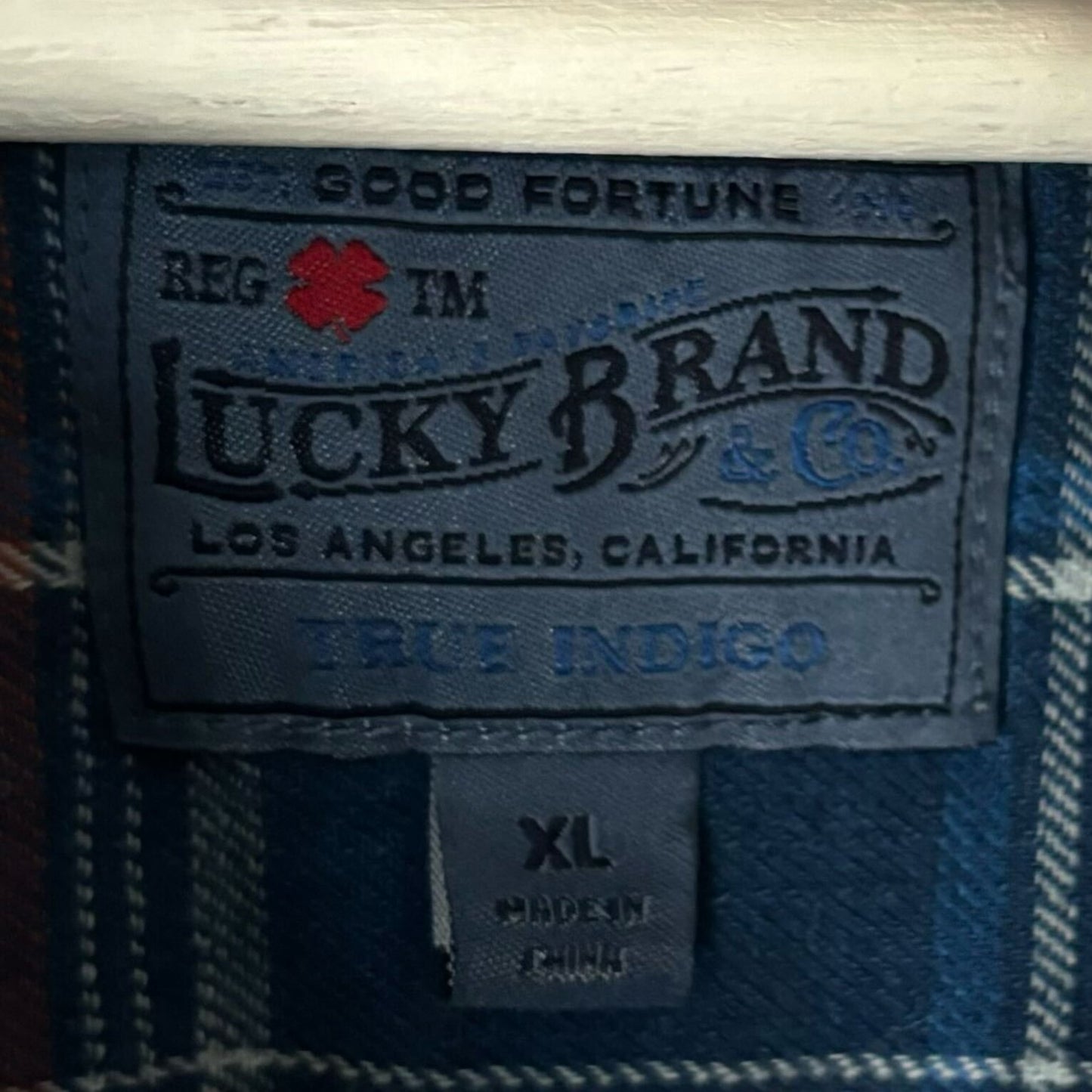 Vintage Blue & Red Flannel