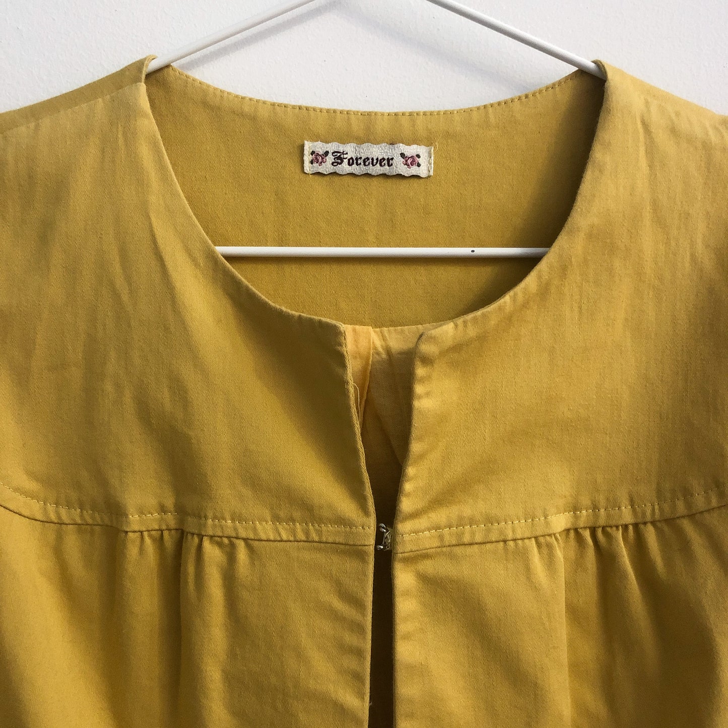 Mustard Cap Sleeve Blouse