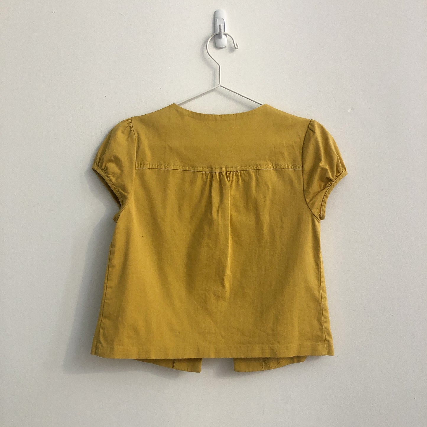 Mustard Cap Sleeve Blouse